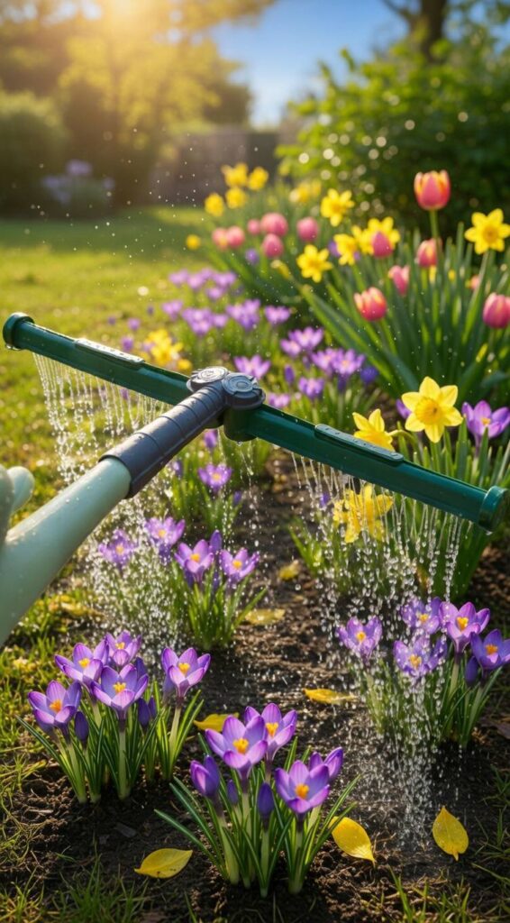 Breitgießer – die schonende Art, Gartenbeete zu bewässern